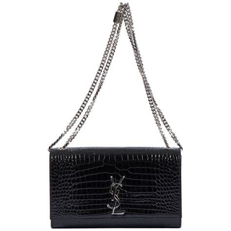 ysl black crocodile backpack|ysl crocodile crossbody bag.